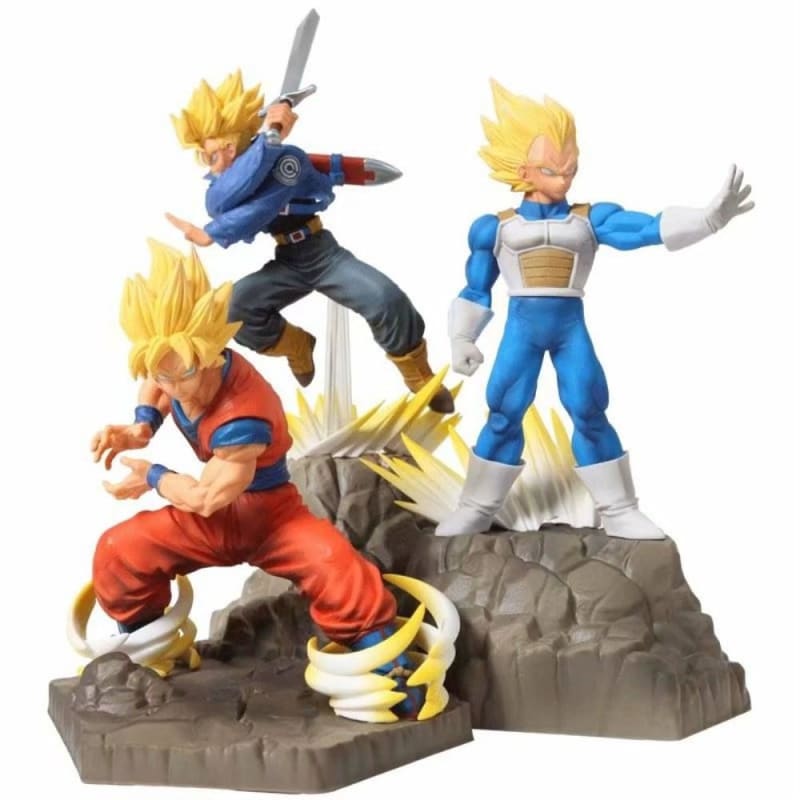 Action Figure Son Goku Vegeta e Trunks - Dragon Ball Z™