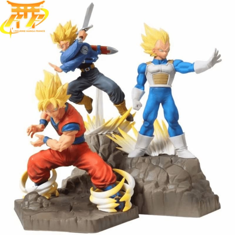 Action Figure Son Goku Vegeta e Trunks - Dragon Ball Z™