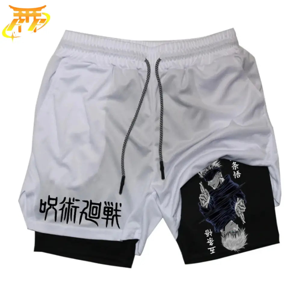 Pantaloncini Gojo l’Eletto Bianco e Nero - Jujutsu Kaisen™