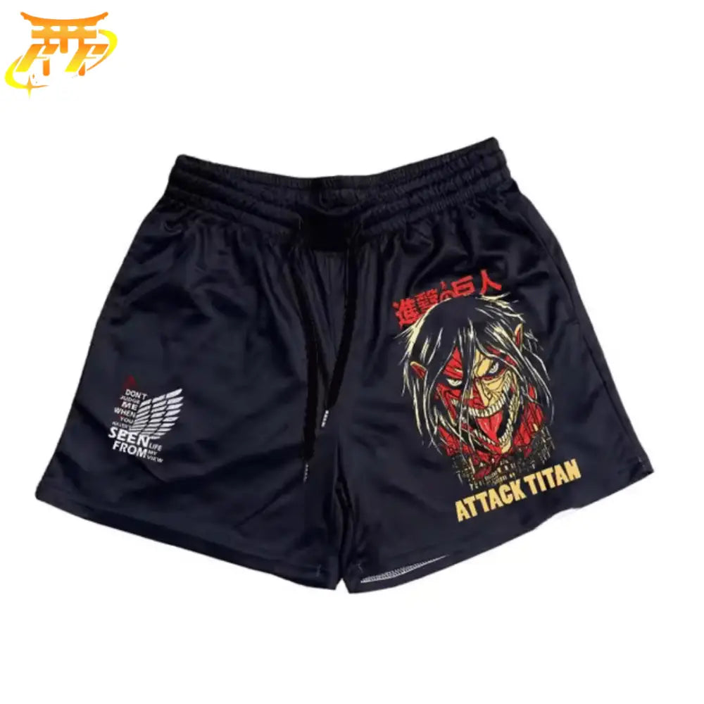 Pantaloncini Titan Assalitore Nero - Attack on Titan™
