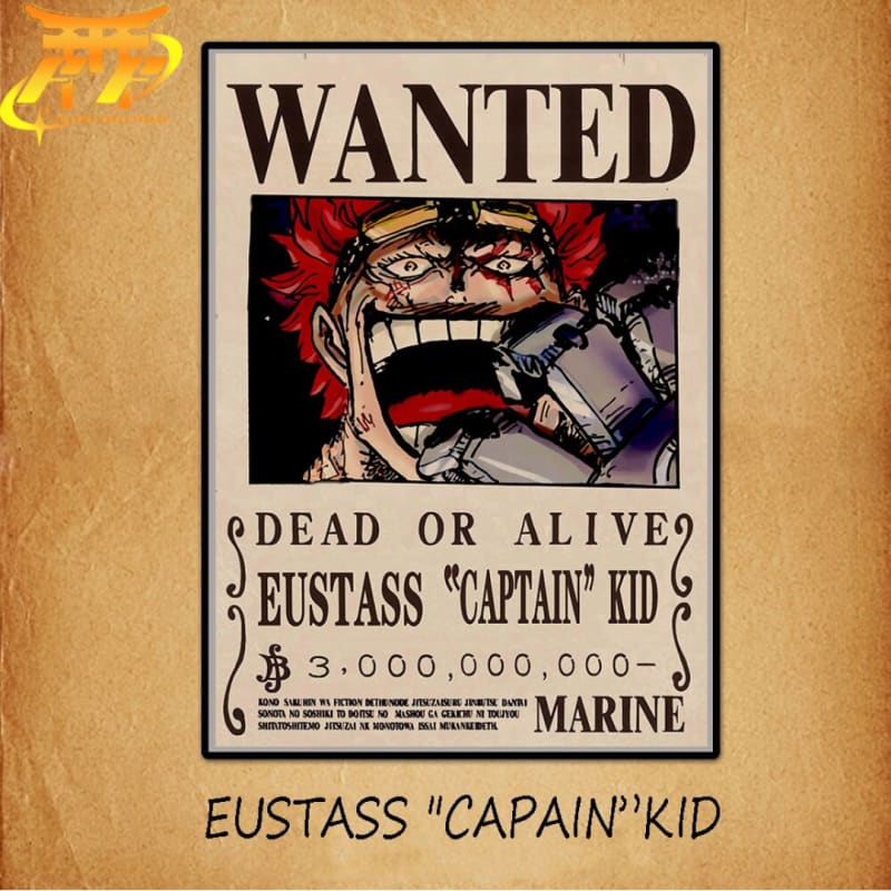 Poster Cercasi Eustass ’Captain’ Kid - One Piece™