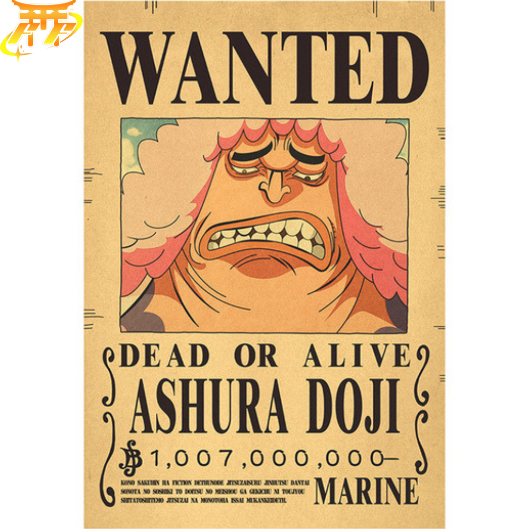 Poster Wanted Ashura Doji - One Piece™