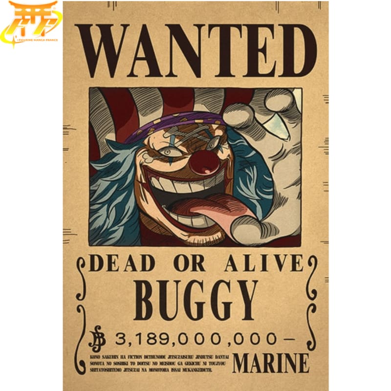 Poster Wanted Baggy ’Yonko’ - One Piece™