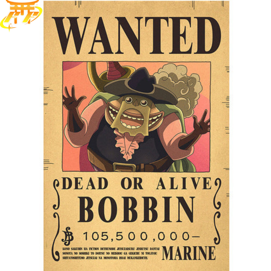 Poster Wanted Bobbin - One Piece™