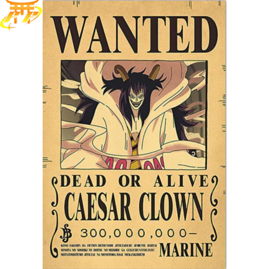 Poster Wanted Cesare - One Piece™