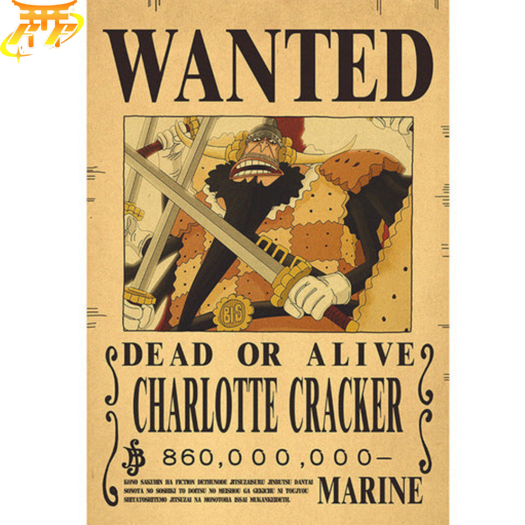 Poster Wanted Cracker - One Piece™