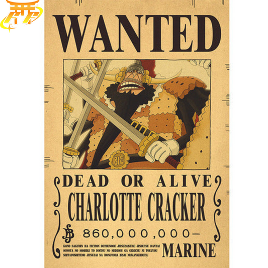 Poster Wanted Cracker - One Piece™