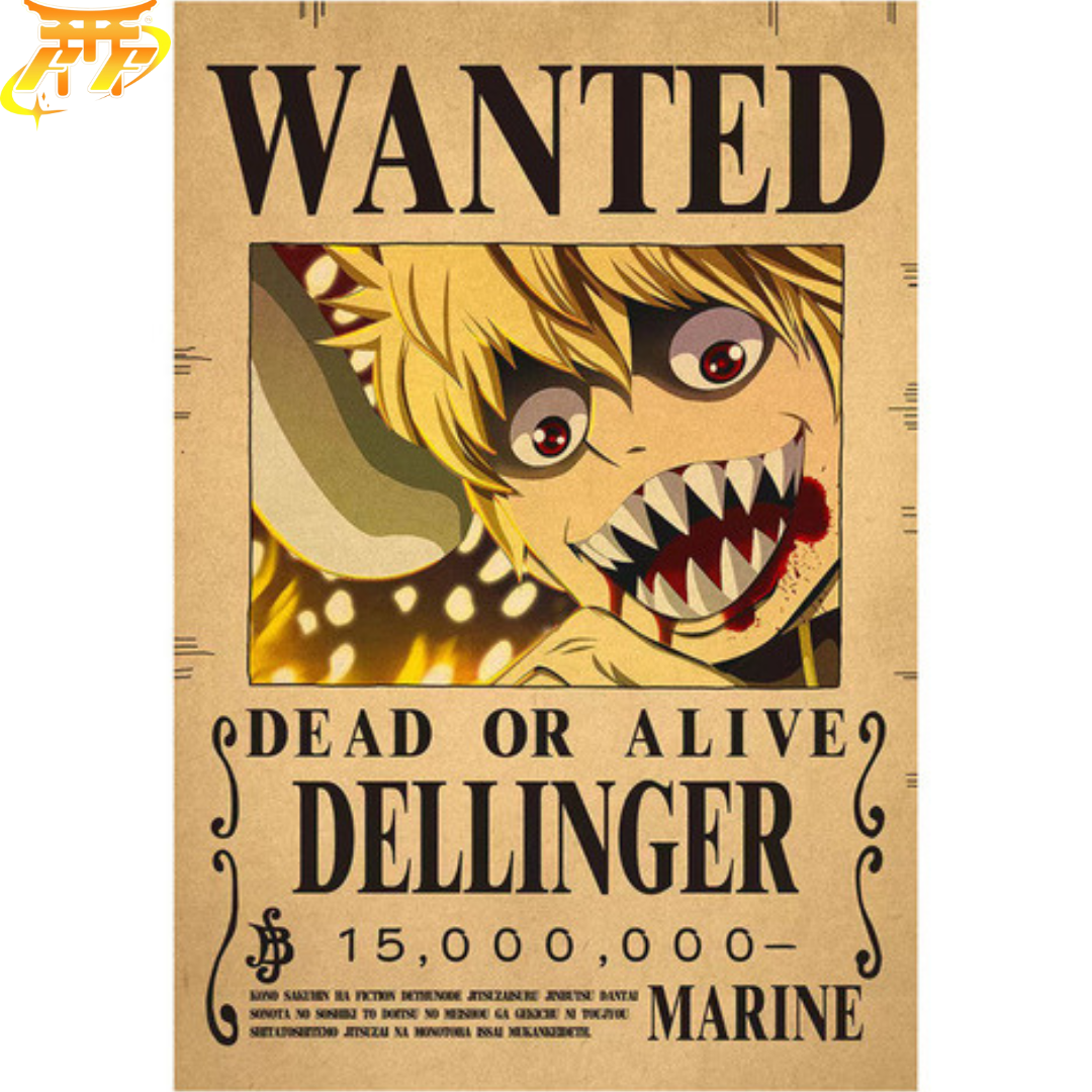 Poster Wanted Dellinger - One Piece™