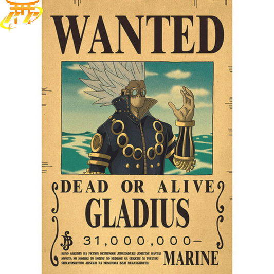 Poster Wanted Gladius - One Piece™