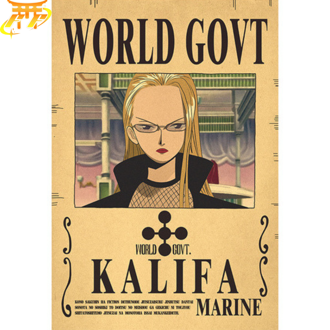 Poster Wanted Kalifa - One Piece™