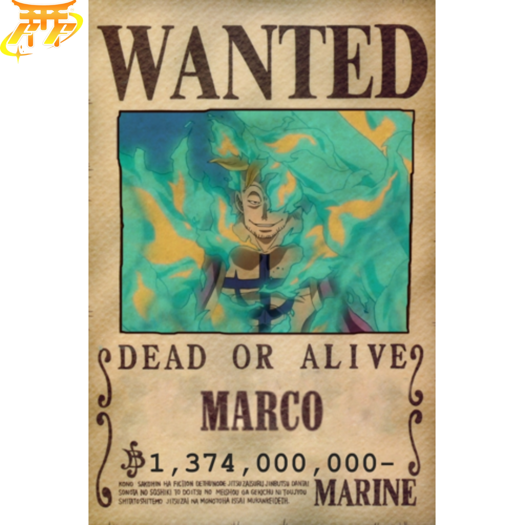 Poster Wanted Marco - One Piece™