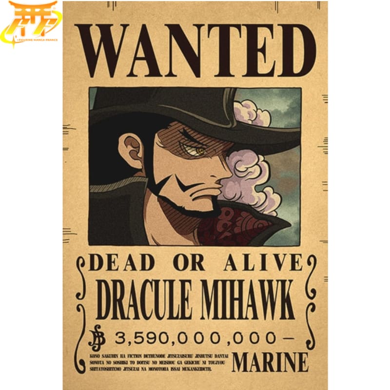 Poster Wanted Mihawk - One Piece™