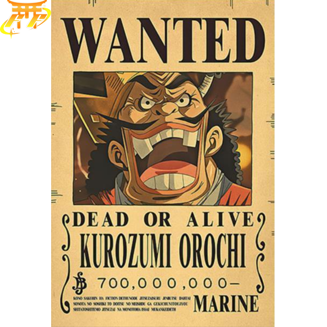 Poster Wanted Orochi - One Piece™