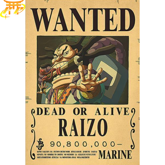 Poster Wanted Raizo - One Piece™