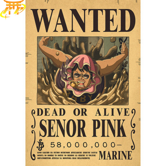 Poster Wanted Señor Pink - One Piece™