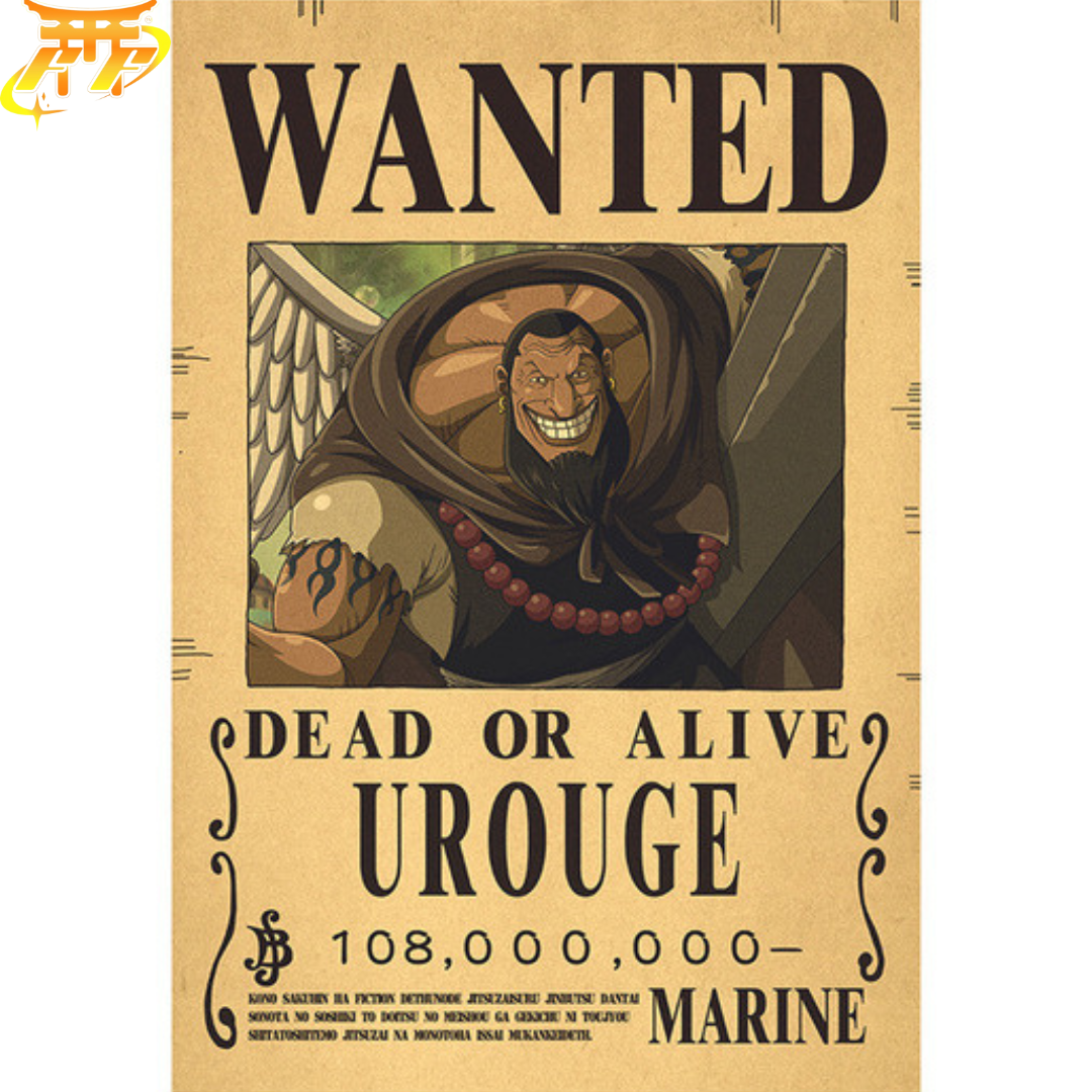 Poster Wanted Urouge - One Piece™