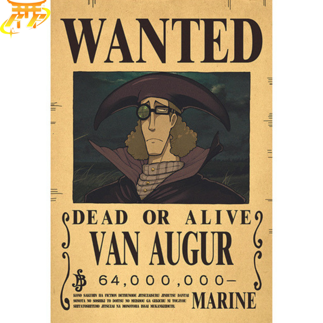 Poster Wanted Van Augur - One Piece™