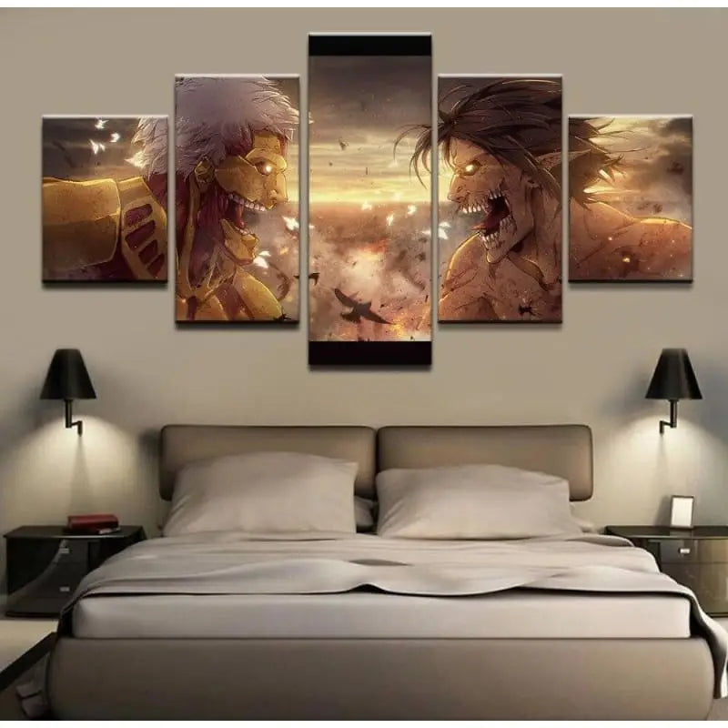 Quadro battaglia Assailant Titan Vs Armored Titans - Attack on Titan™