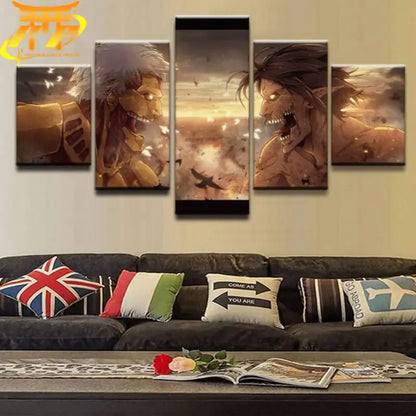 Quadro battaglia Assailant Titan Vs Armored Titans - Attack on Titan™