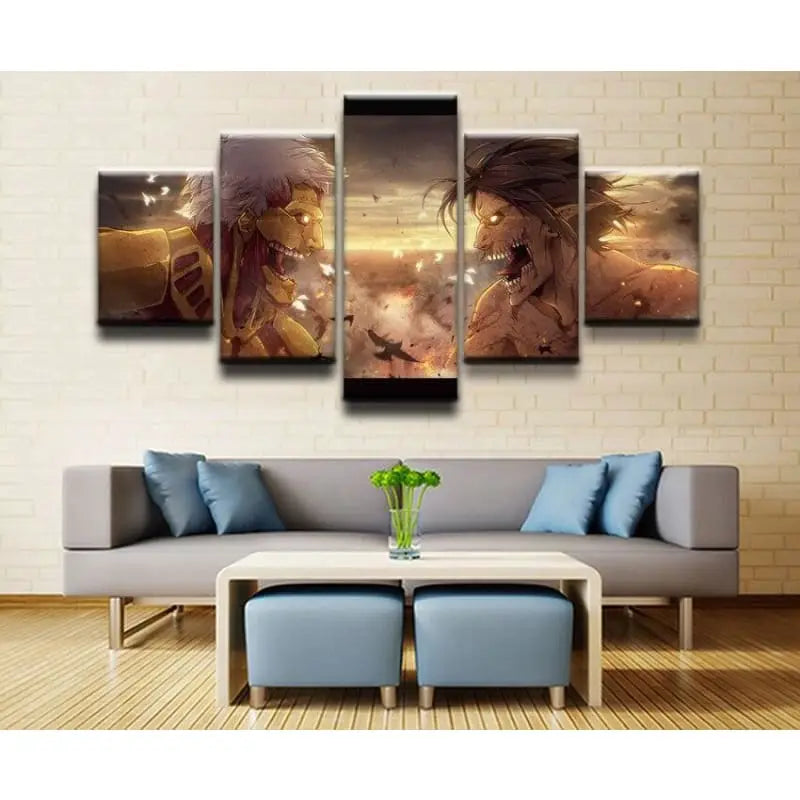 Quadro battaglia Assailant Titan Vs Armored Titans - Attack on Titan™