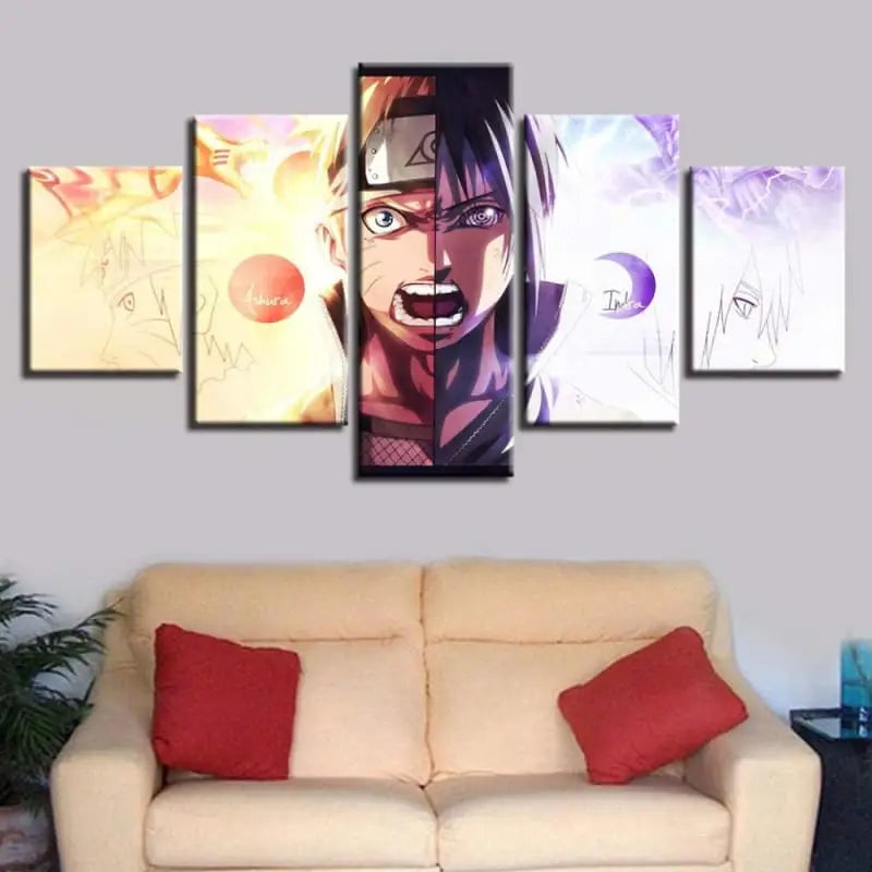 Quadro Naruto e Sasuke - Naruto Shippuden™