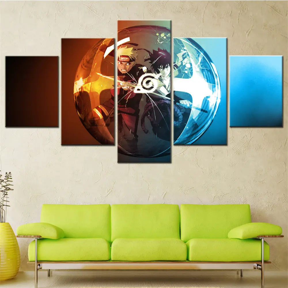 Quadro Naruto & Sasuke Il Confronto degli Eletti - Naruto Shippuden™