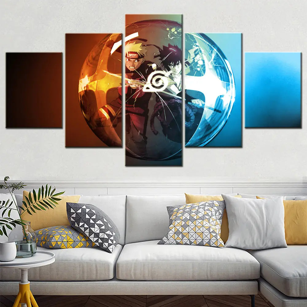 Quadro Naruto & Sasuke Il Confronto degli Eletti - Naruto Shippuden™