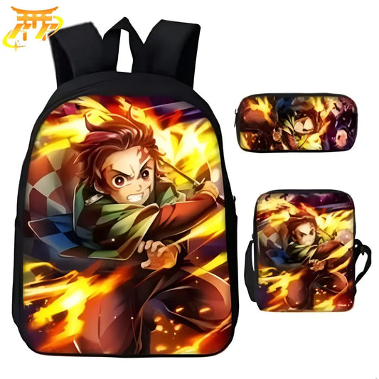 Zaino con Astuccio e Borsa Tanjiro Soffio del Sole - Demon Slayer™