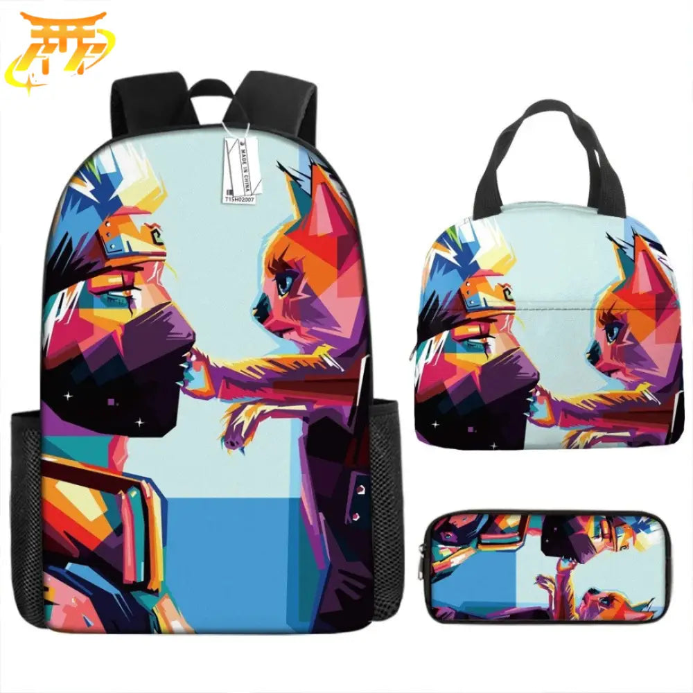 Zaino con Astuccio e Borsetta Kakashi x Kurama Pop Art - Naruto Shippuden™